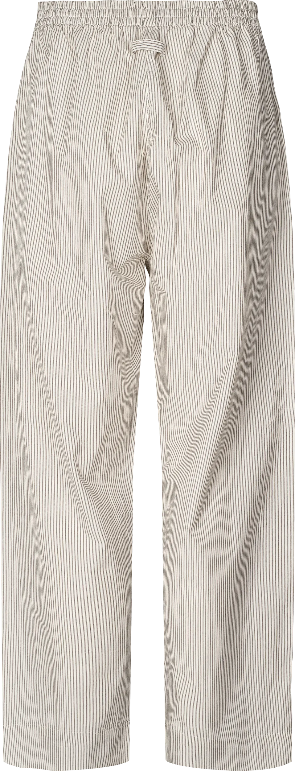 Astrid Pant Poplin - Mulch White Stripe