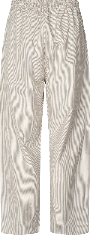 Astrid Pant Poplin - Mulch White Stripe