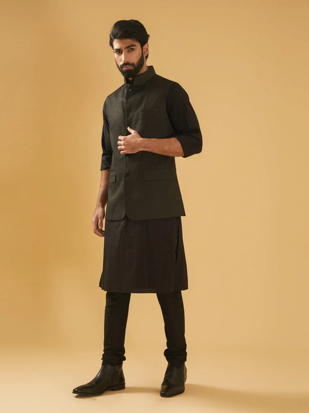 Black Classic Waistcoat