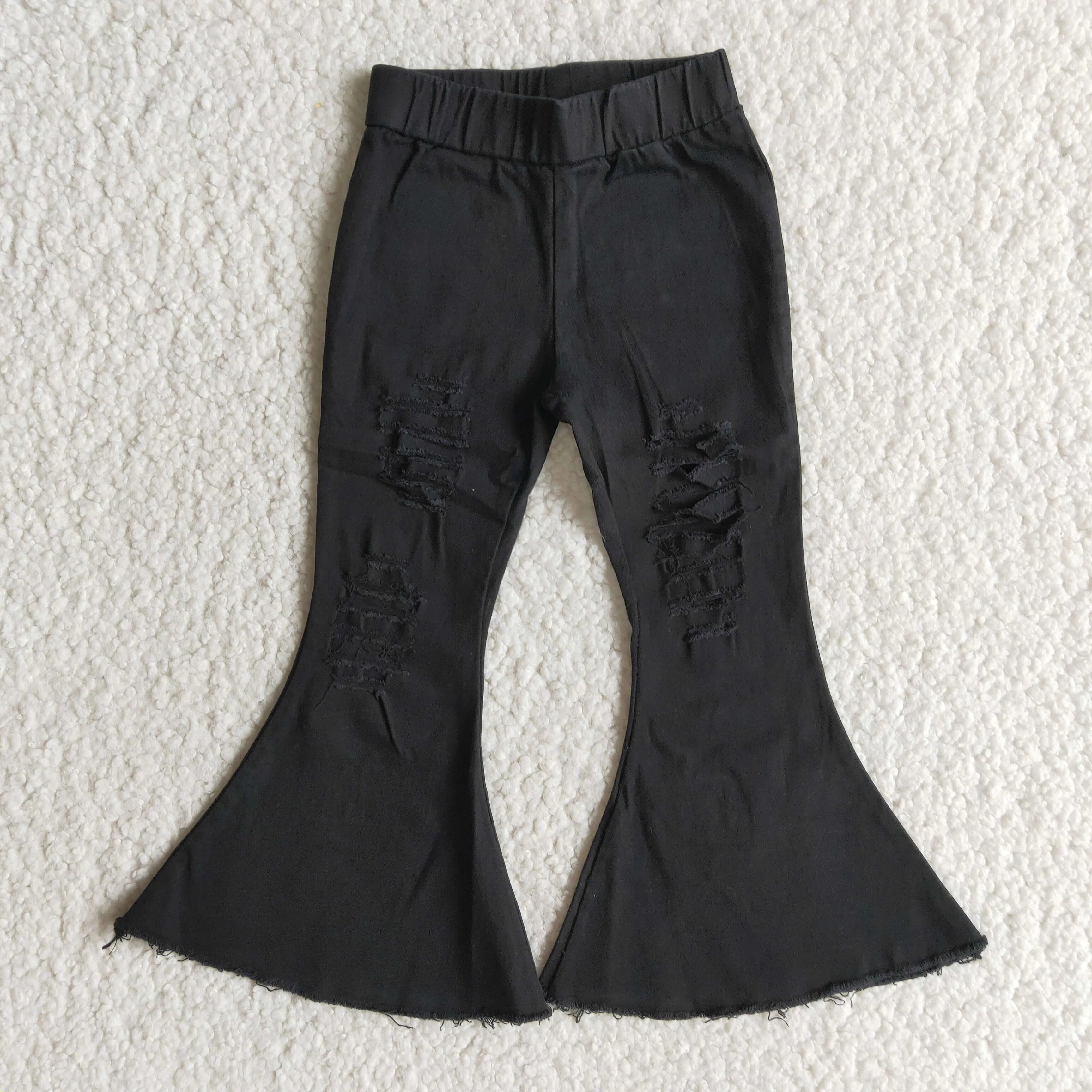 black elastic Waist  jeans