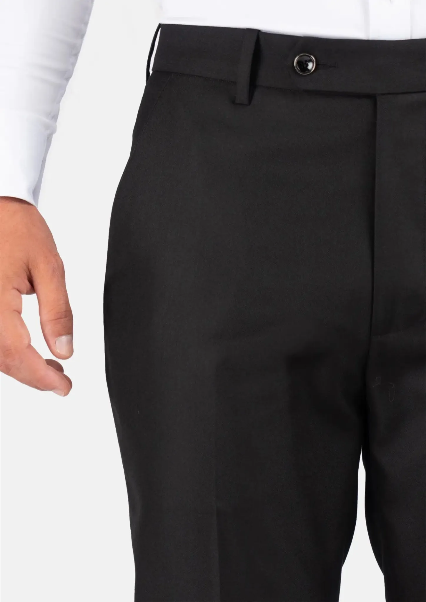 Black Sharkskin Pants