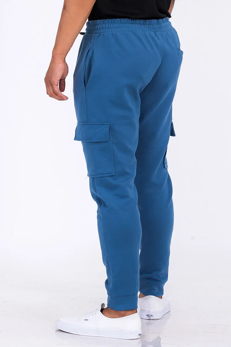 Blue Cargo Jogger Sweats