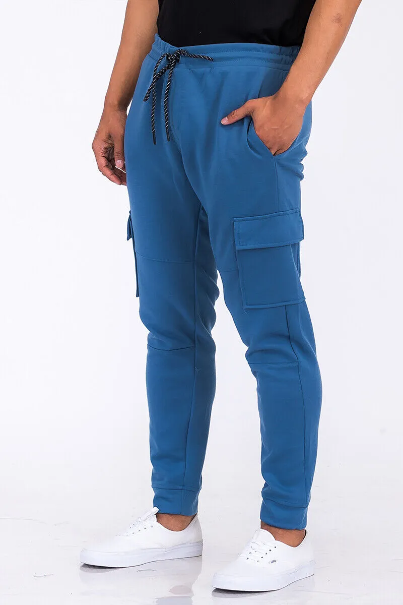 Blue Cargo Jogger Sweats