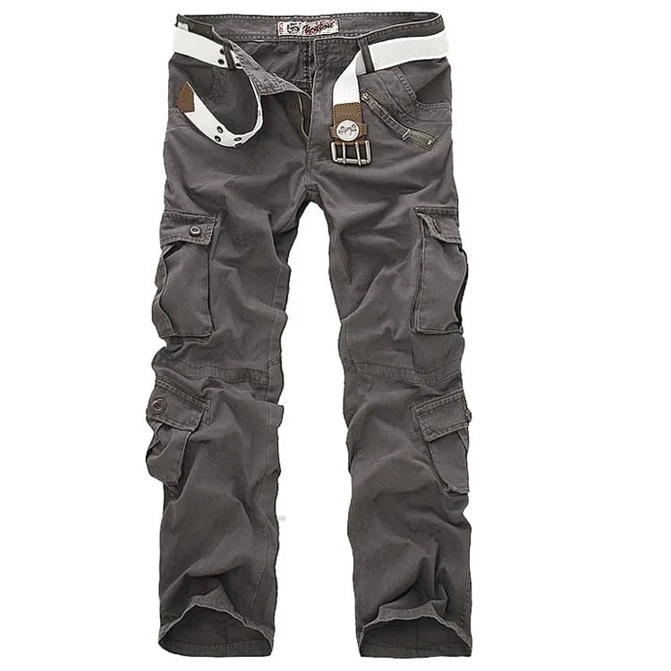 Cargo Camouflage Military Classic Straight Style Men Pants