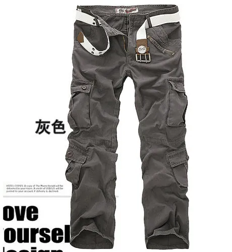 Cargo Camouflage Military Classic Straight Style Men Pants