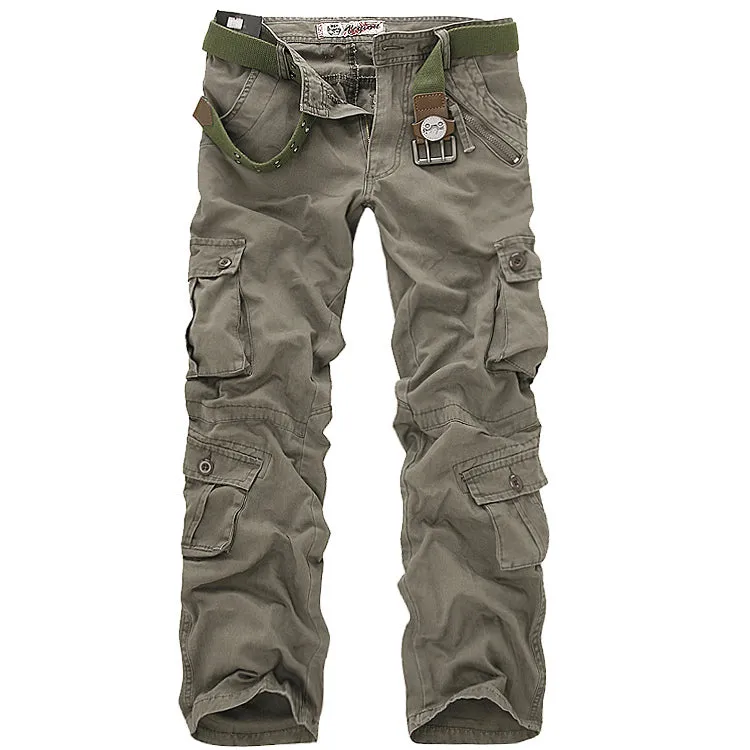 Cargo Camouflage Military Classic Straight Style Men Pants