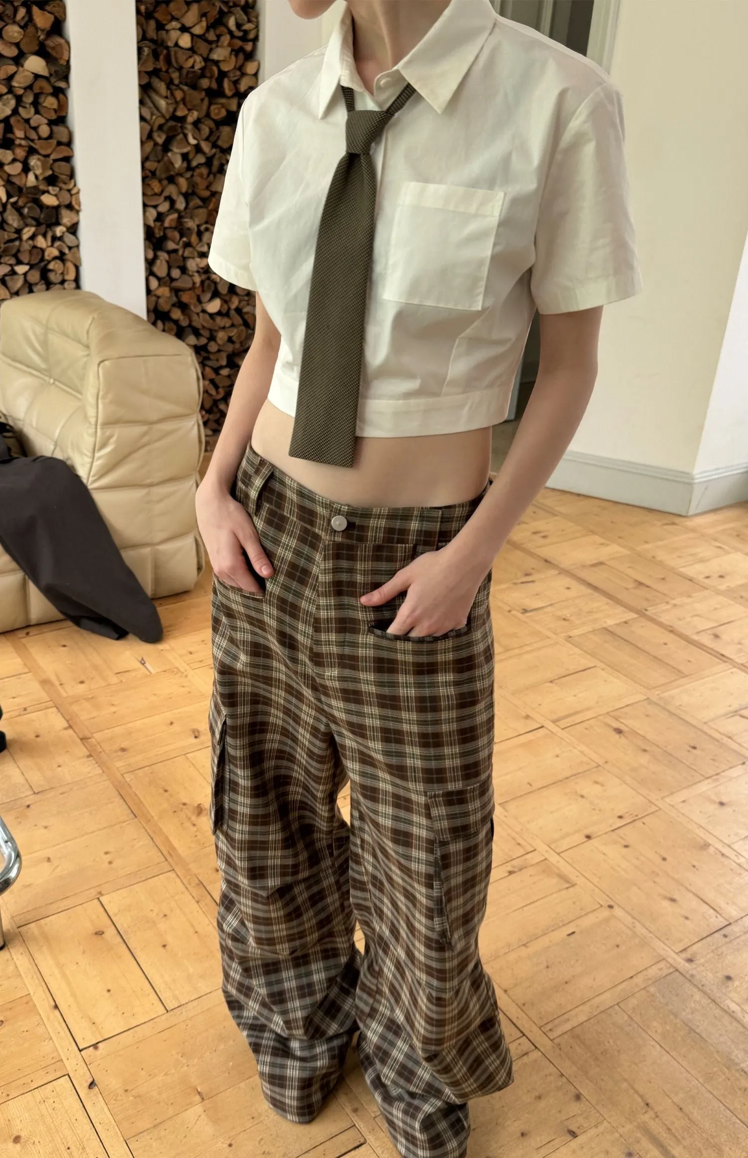 Casual plaid pants