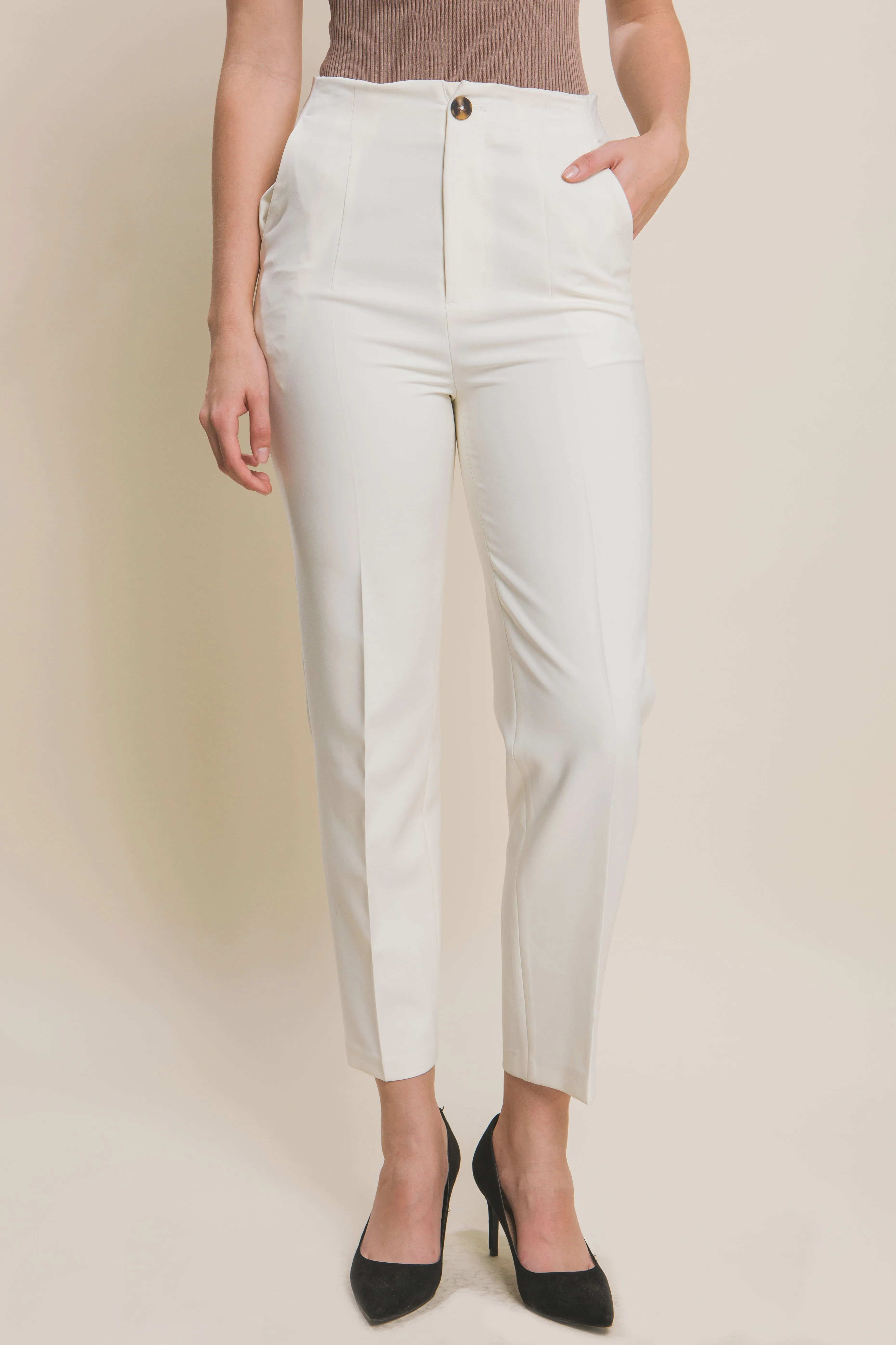 Charlotte Full Length Button Front Blazer Pant (Assorted Colors)