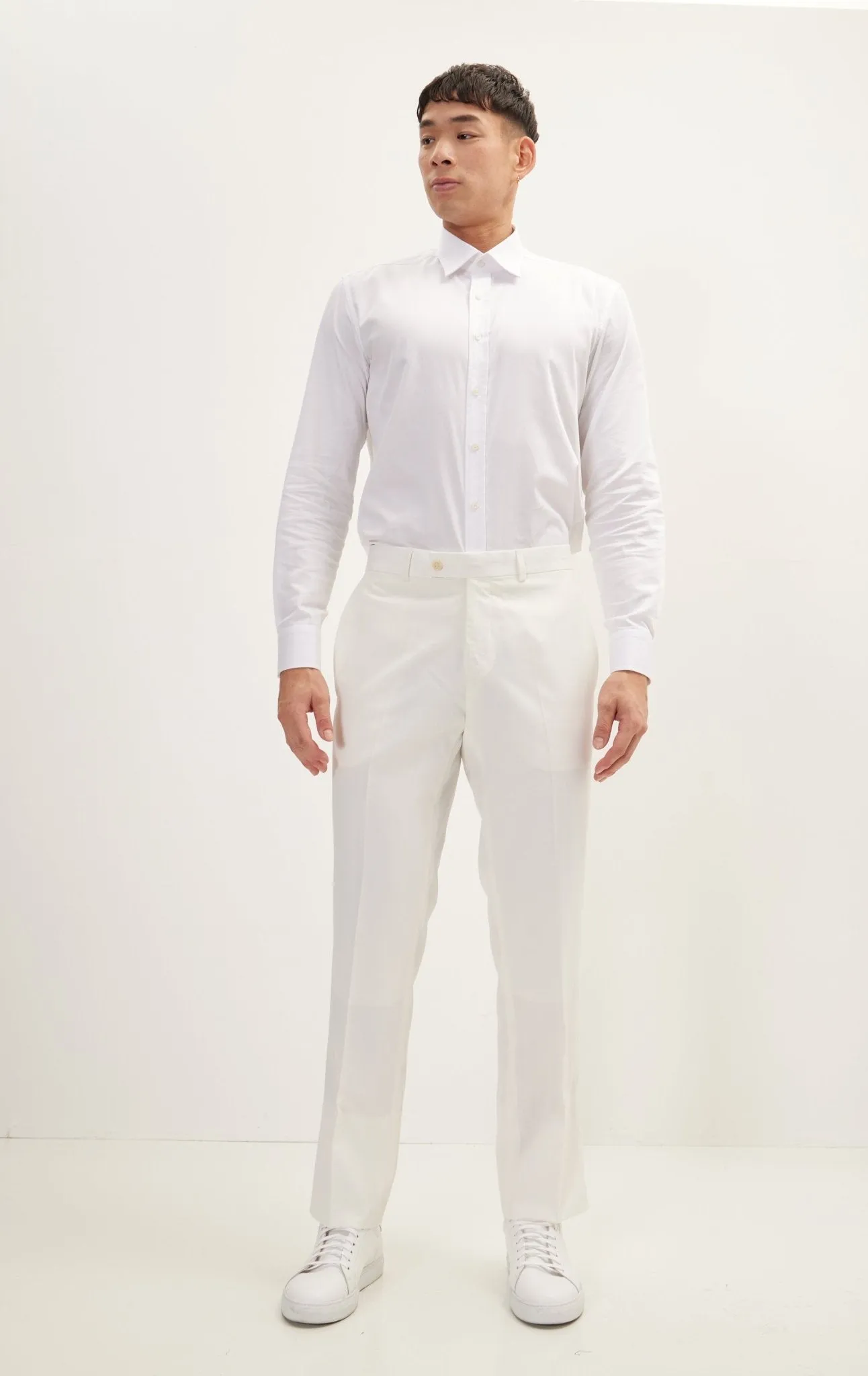 Classic Tuxedo Pants - White Stripe