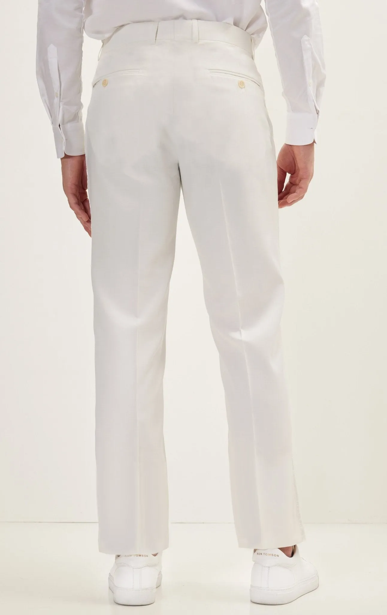 Classic Tuxedo Pants - White Stripe