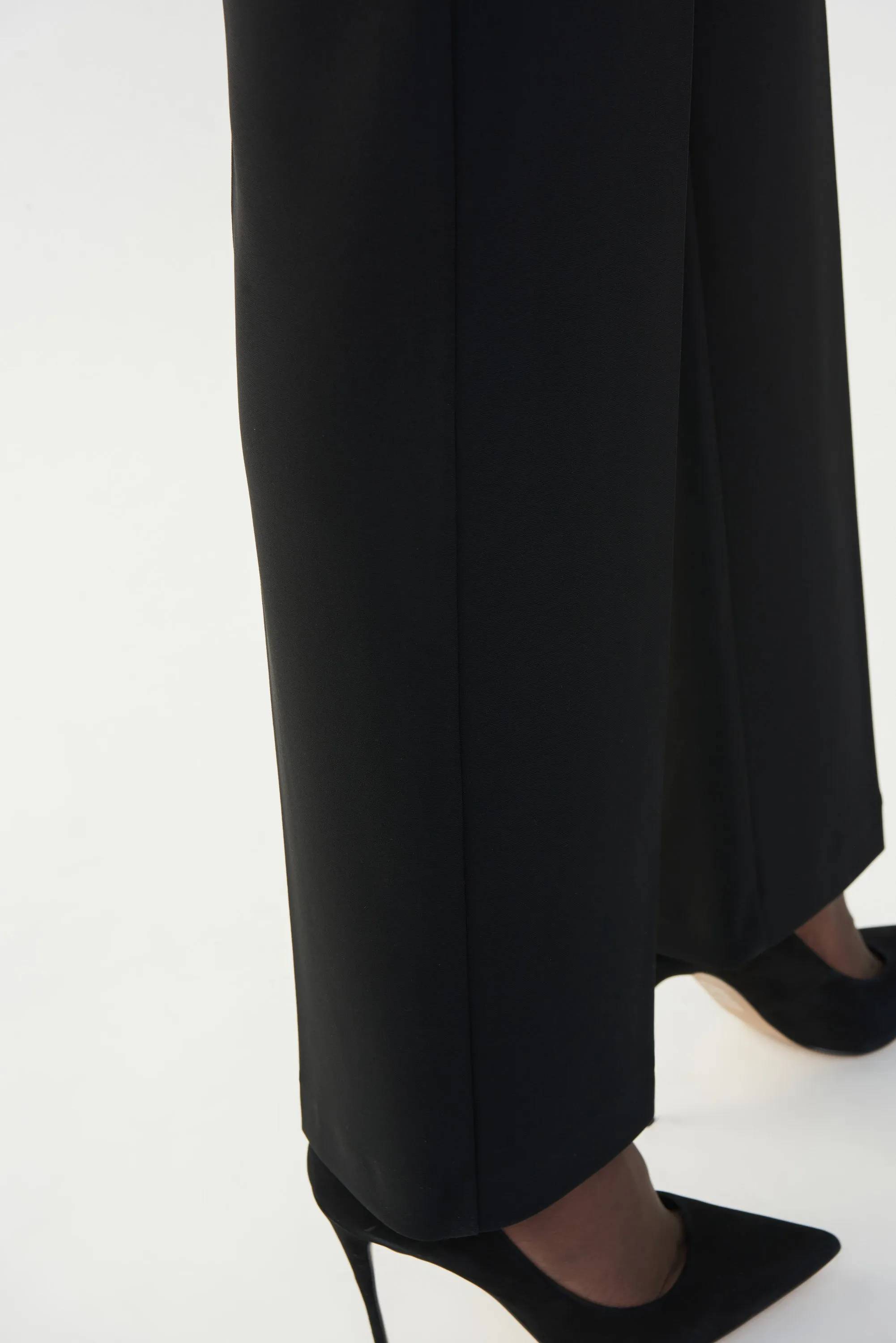 Classic Wide-Leg Pant, Black