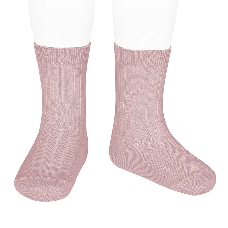 CONDOR - RIB SHORT SOCK: COLOUR #526 ROSA PALO