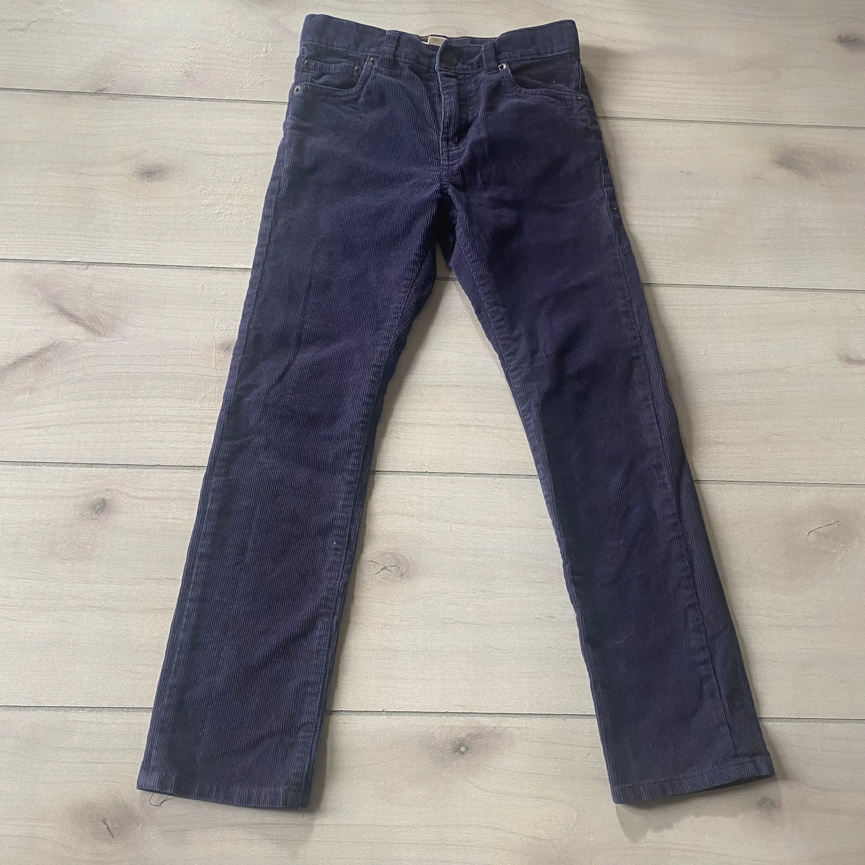 Crewcuts Navy Blue Corduroy Interior Button Tab Pants