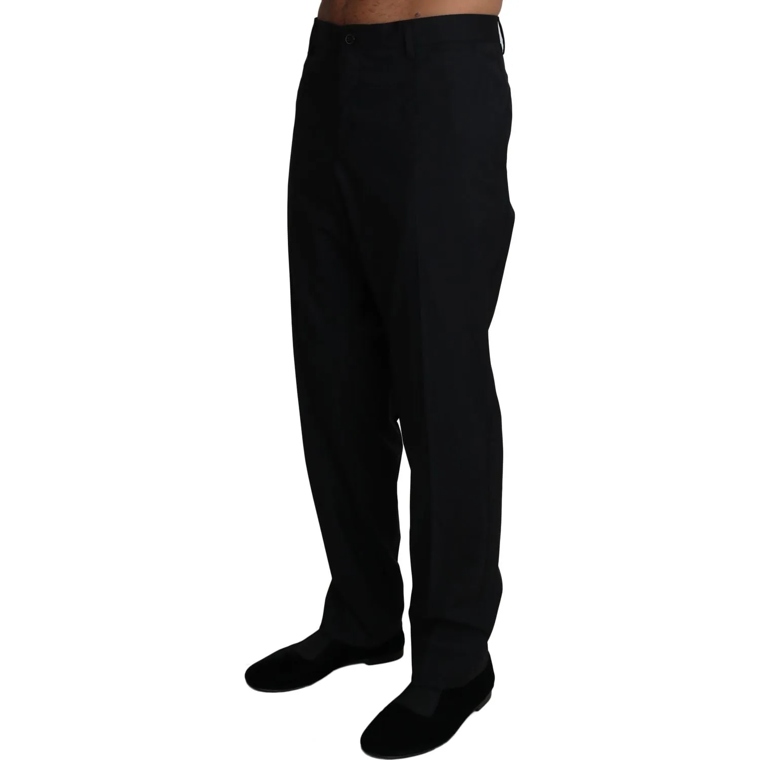 Dolce & Gabbana Elegant Black Formal Wool Blend Trousers