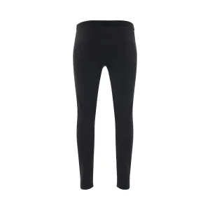 Elastic Logo Legging in Black