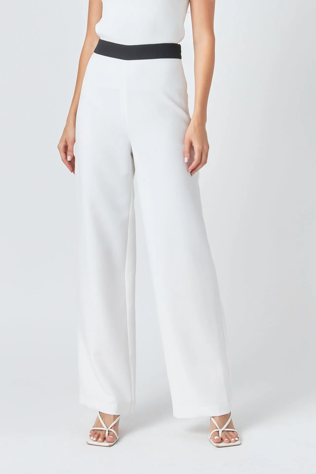 Endless Rose - Contrast band Relaxed Pants