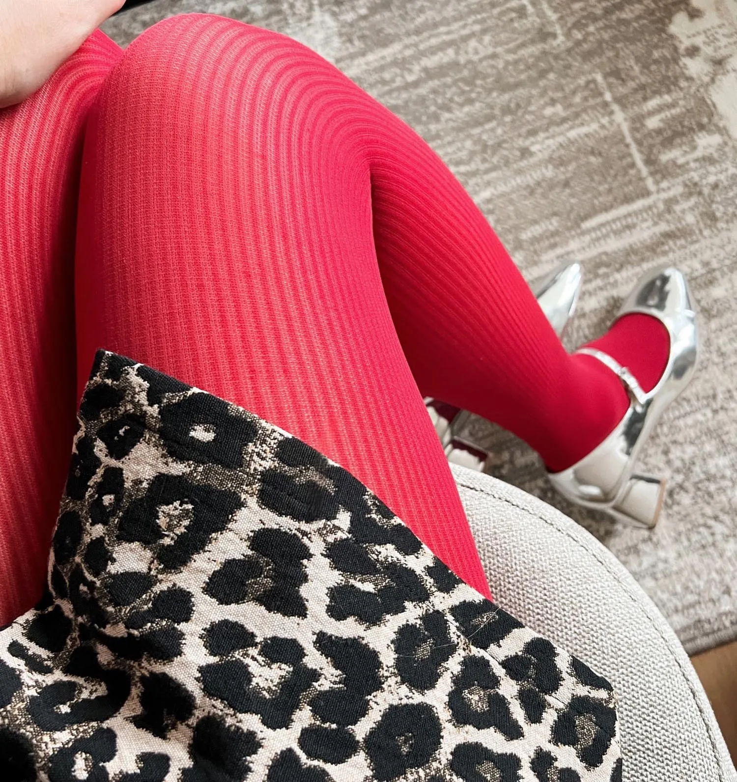 Ionic Ribbed Tights - Pirouette