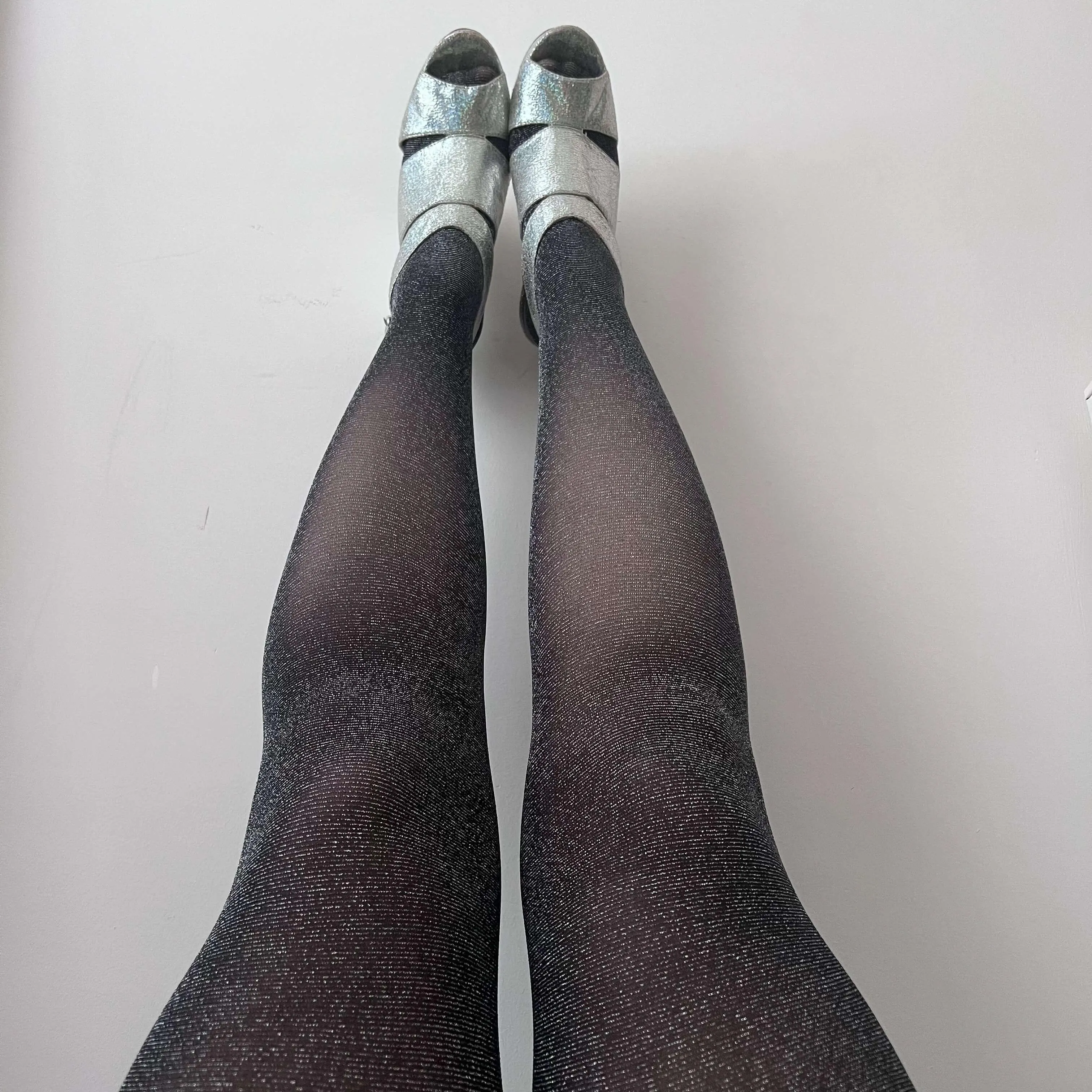 Lux Sparkle Tights - Liquorice