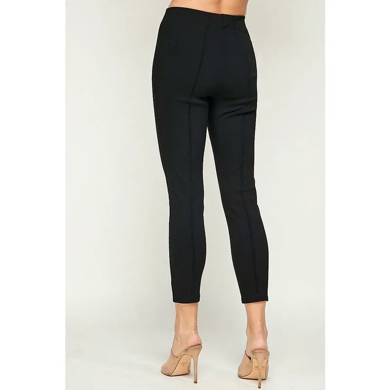 Meg Black Skinny Capri Pants