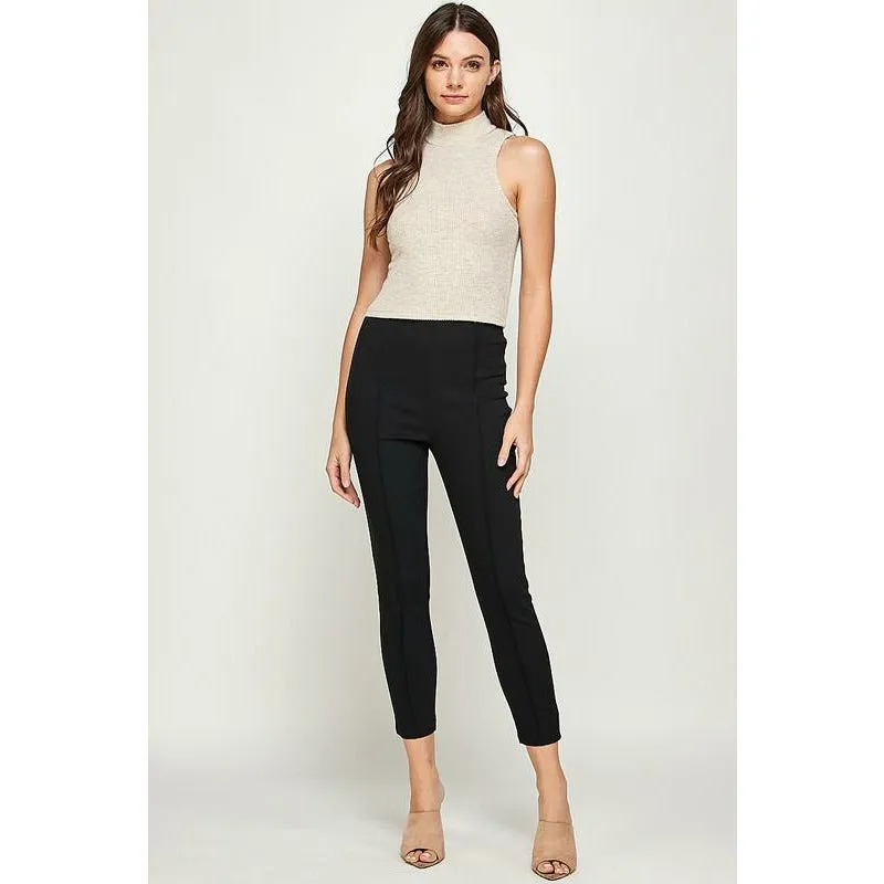 Meg Black Skinny Capri Pants