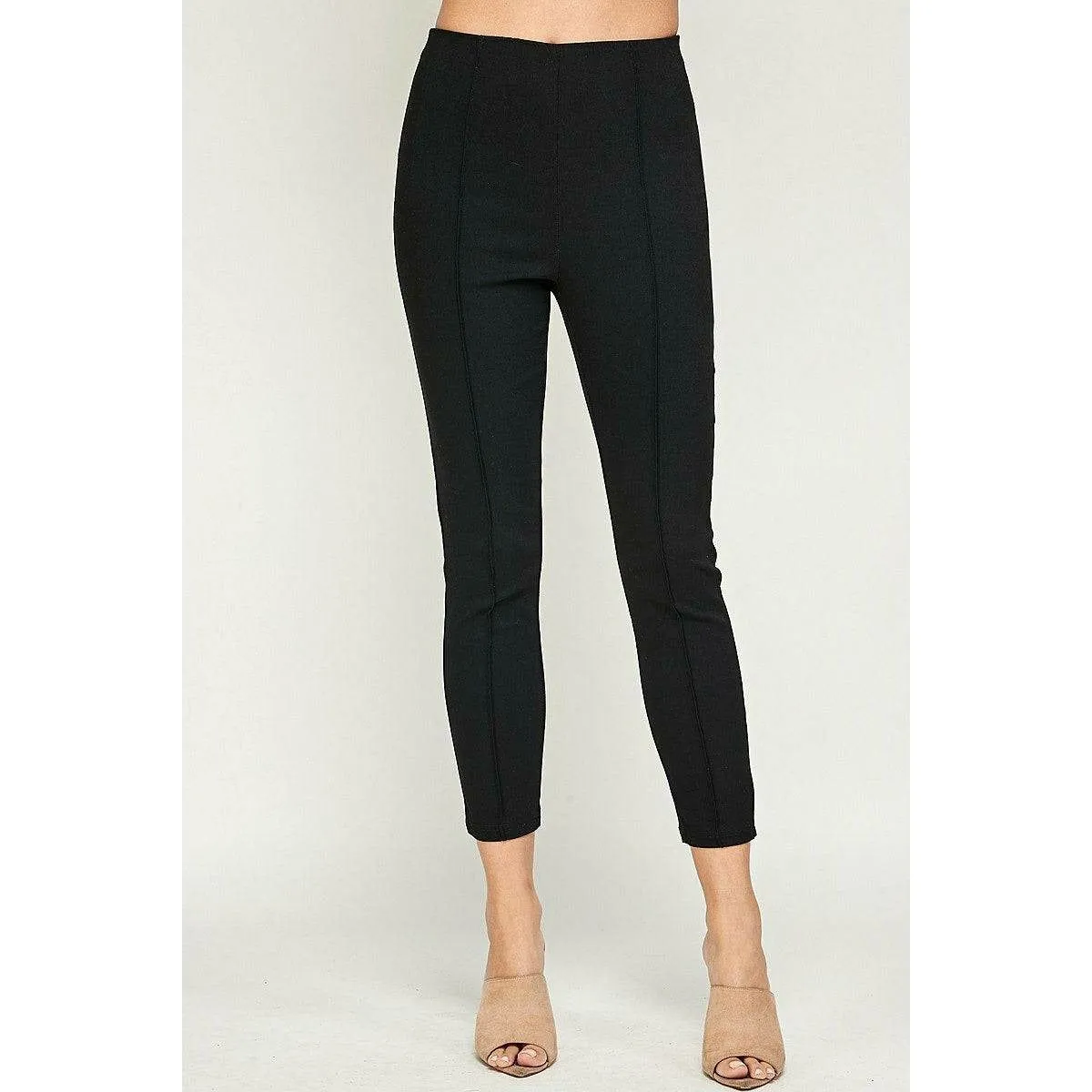 Meg Black Skinny Capri Pants