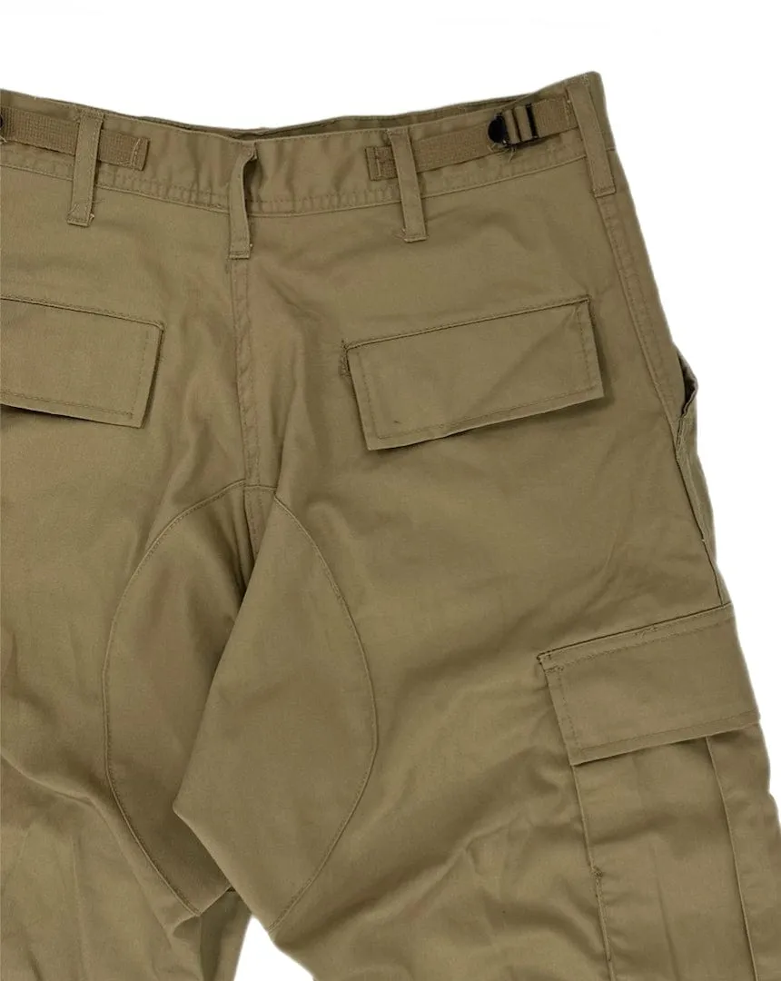 Overload Relaxed Fit Zip Fly Cargo Pants - Khaki