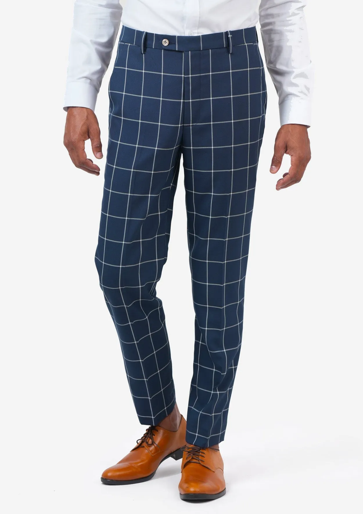 Oxford Blue Windowpane Pants