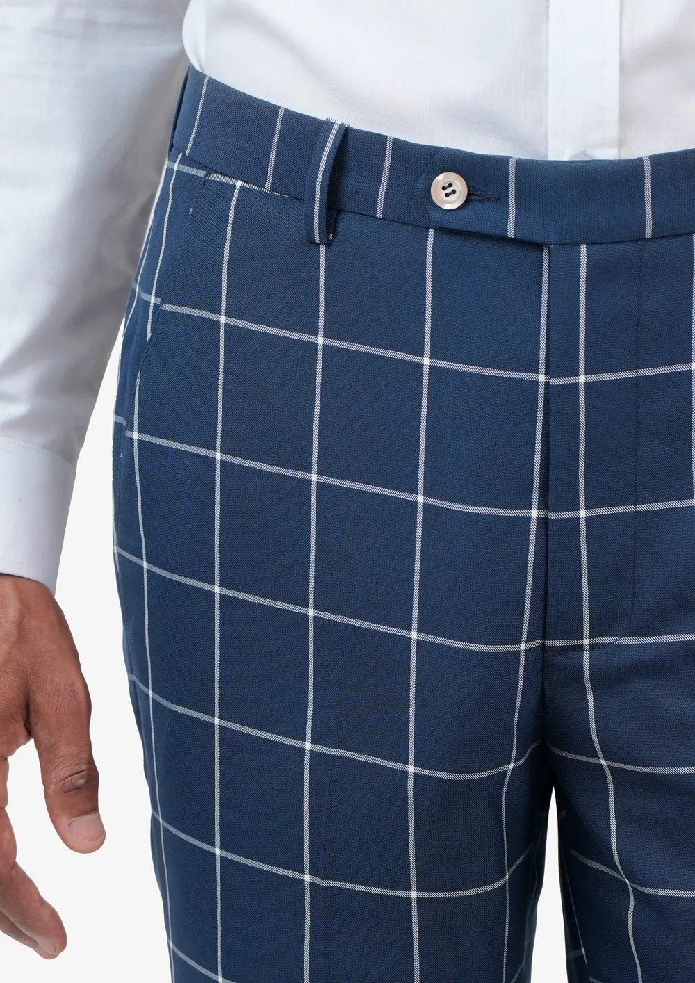 Oxford Blue Windowpane Pants