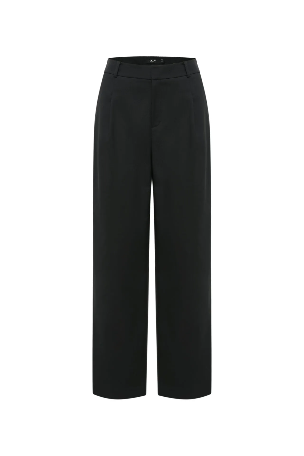 Relaxed Straight Leg Suit Pants