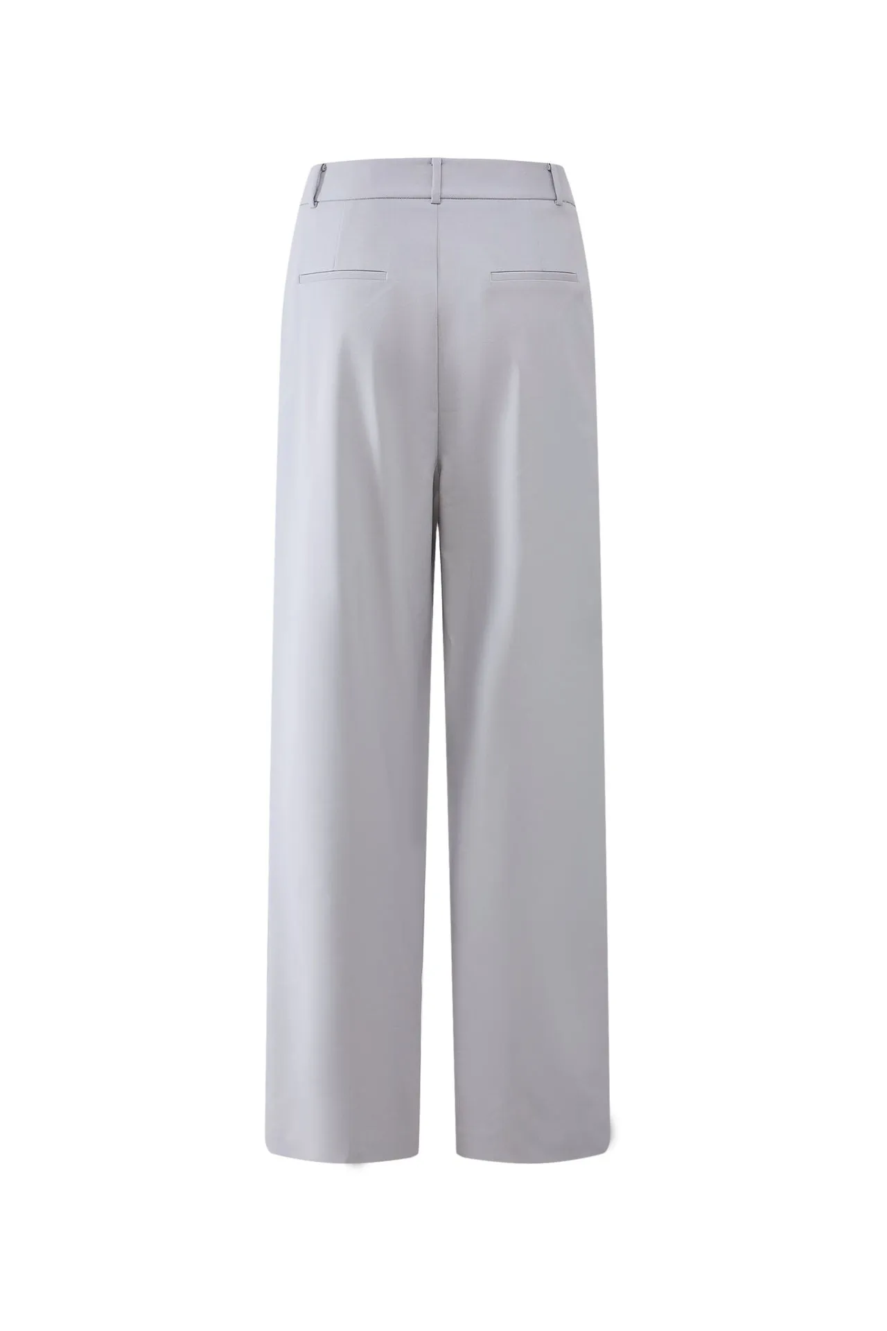 Relaxed Straight Leg Suit Pants