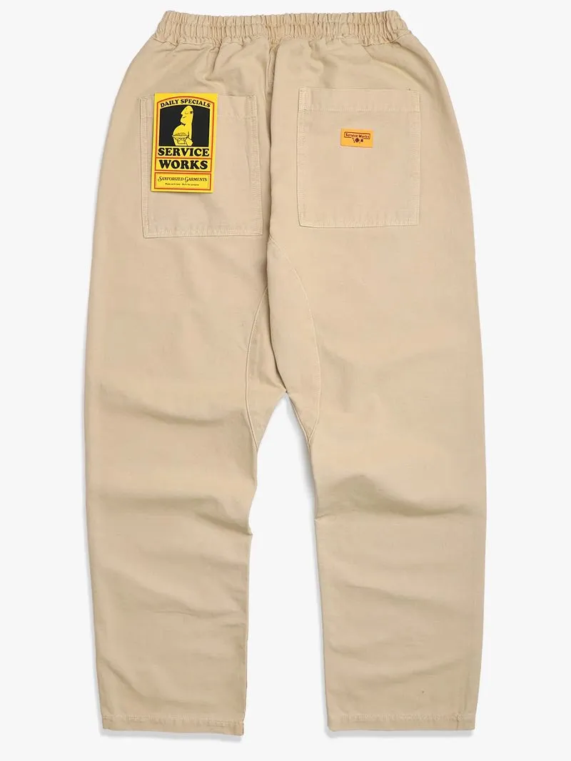 Service Works Khaki Classic Chef Pants