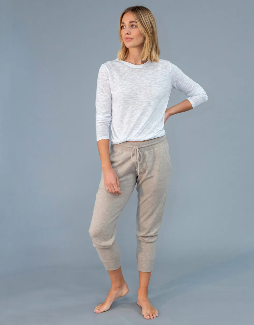 Un-Dyed Relaxed Pants in Stone