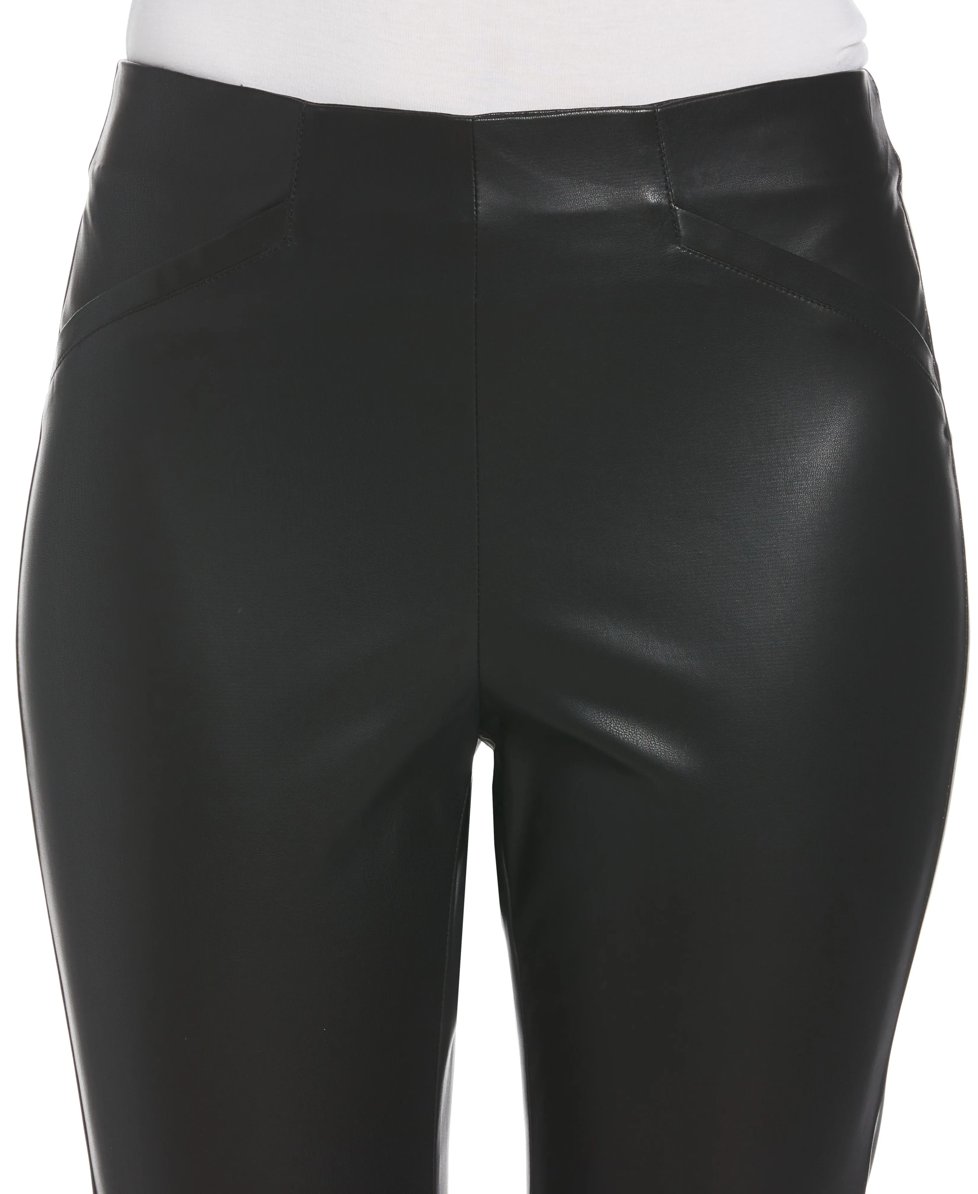 Vegan Leather High Waist Bootcut Pant