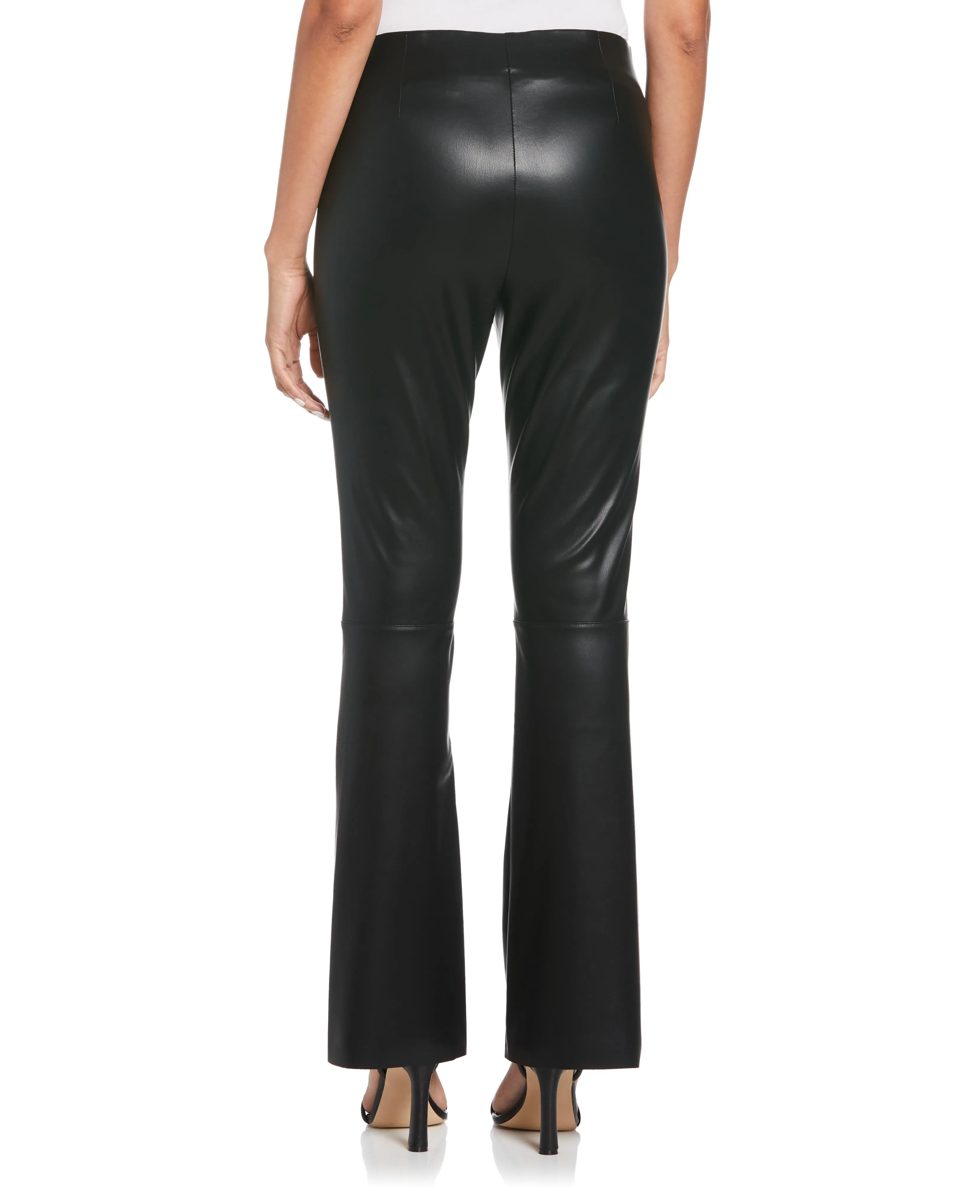 Vegan Leather High Waist Bootcut Pant